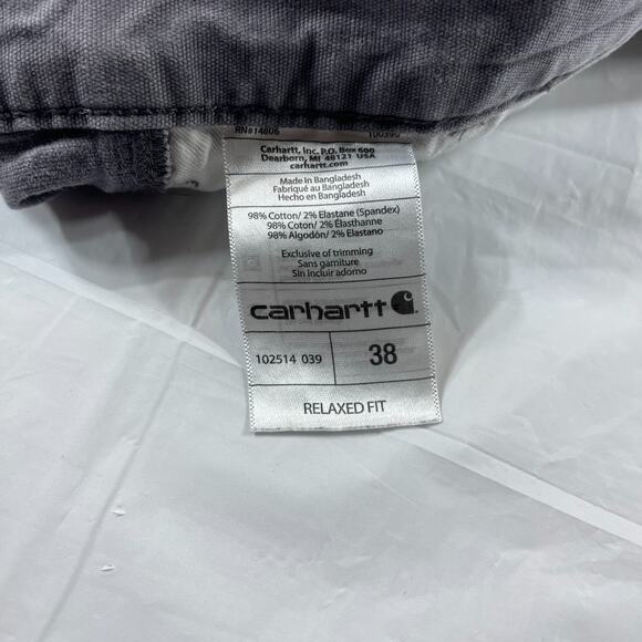 Vintage Y2K Carhartt Khaki Work Shorts + Gray Relaxed Fit Shorts Bundle Men’s 38 - Picture 16 of 16